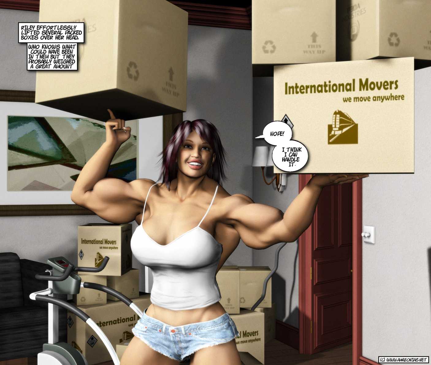 Amazon Neighbor - female bodybuilder 