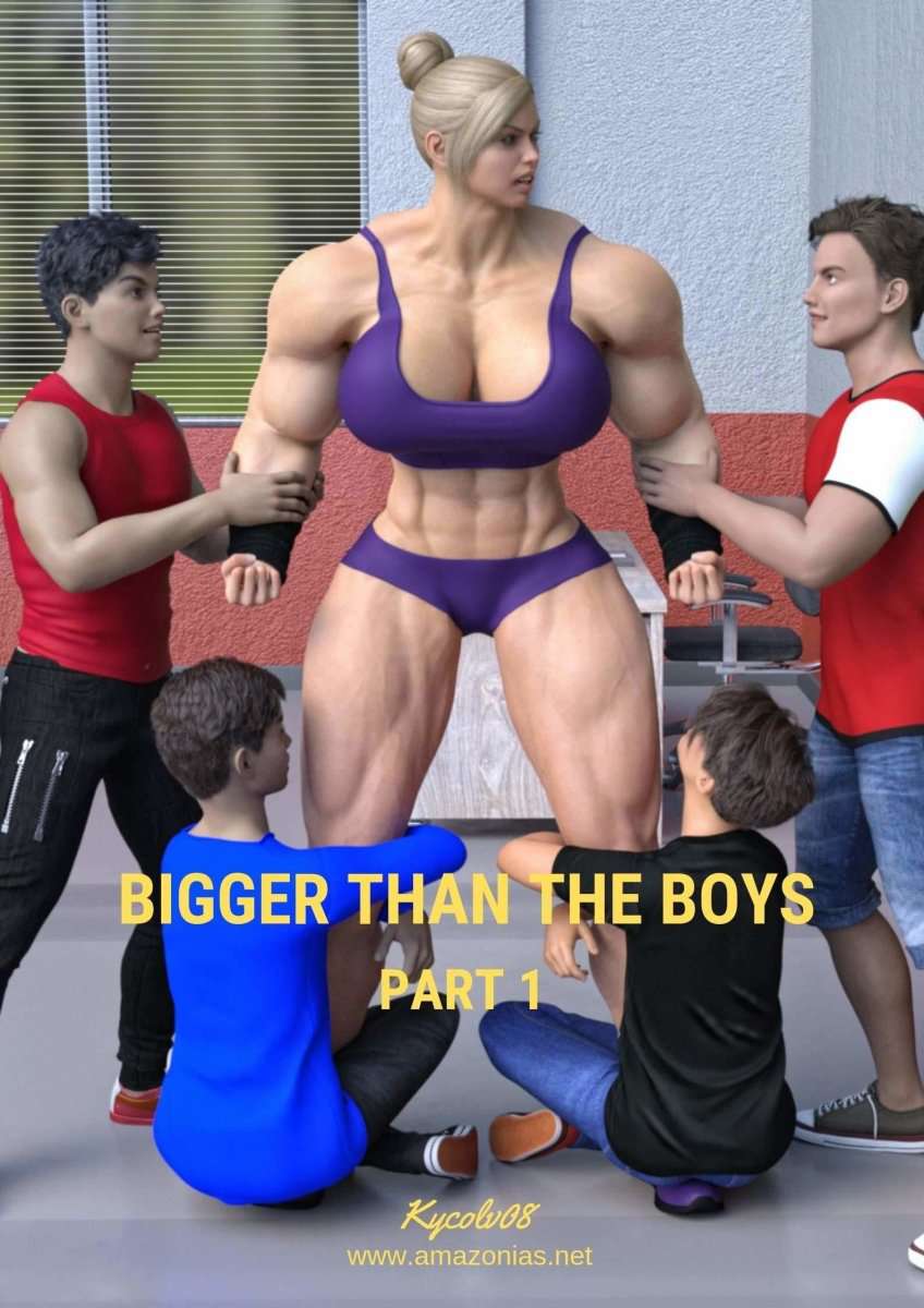 Bigger than the Boys - part 1-female bodybuilder - musclegirl -Amazonias