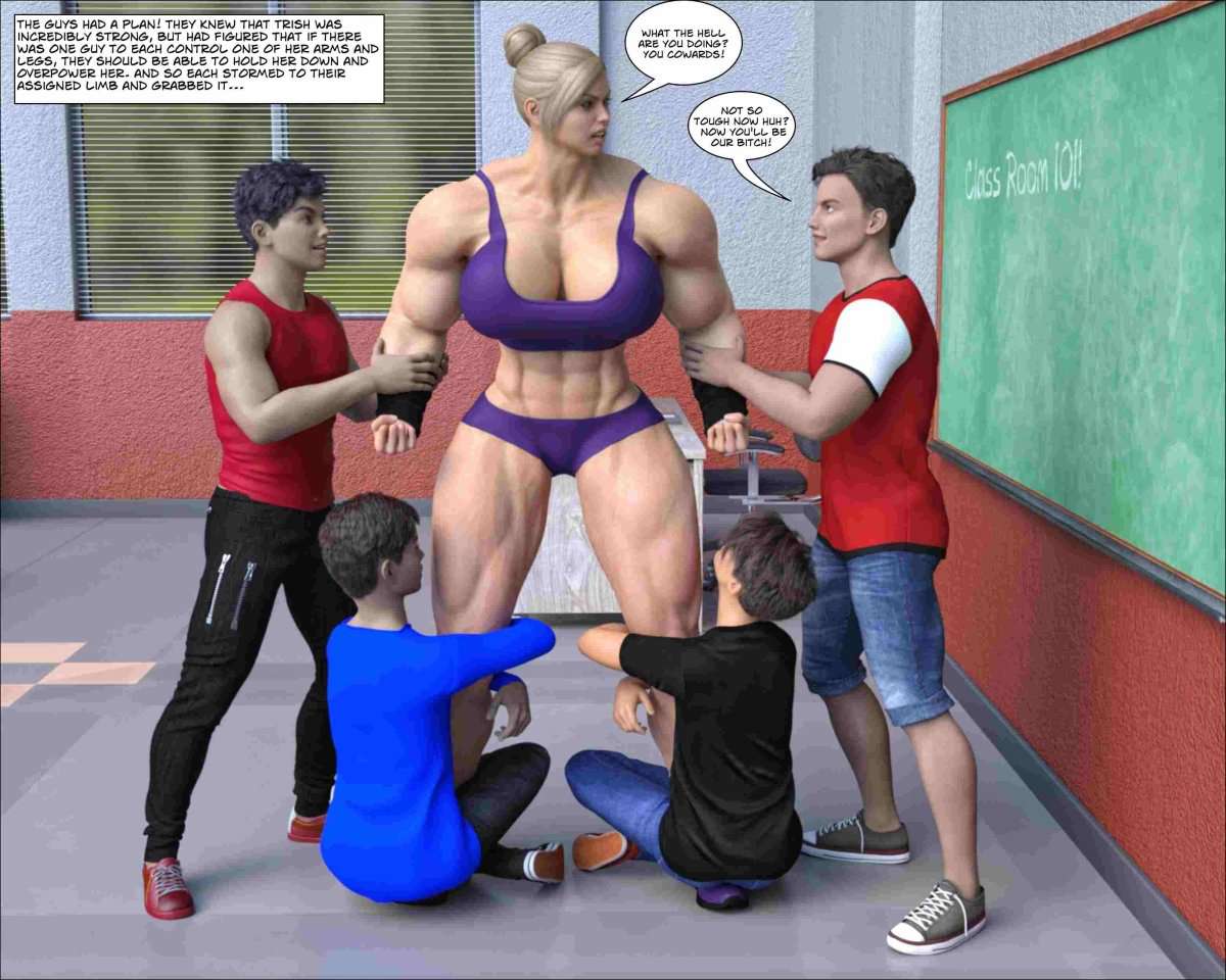 Bigger than the Boys - part 1-female bodybuilder - musclegirl -Amazonias