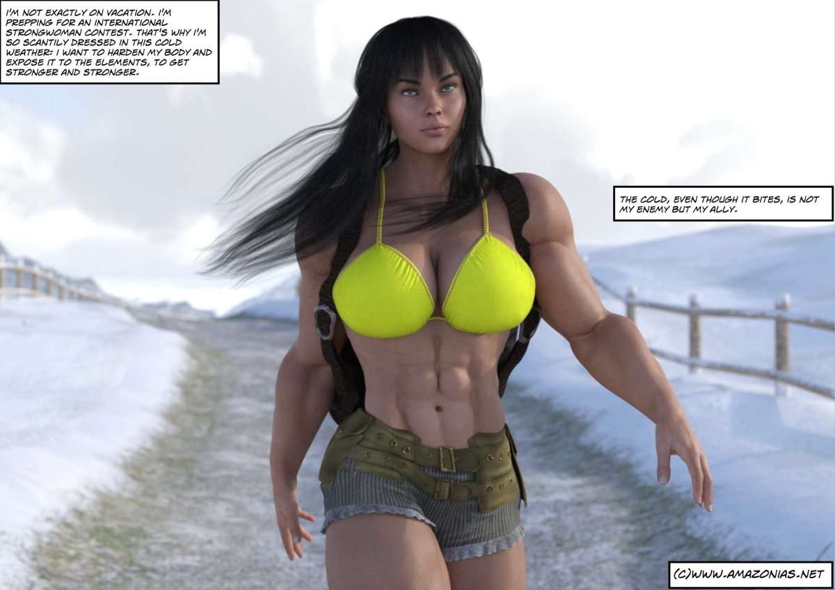 Hot Winter - female bodybuilder 