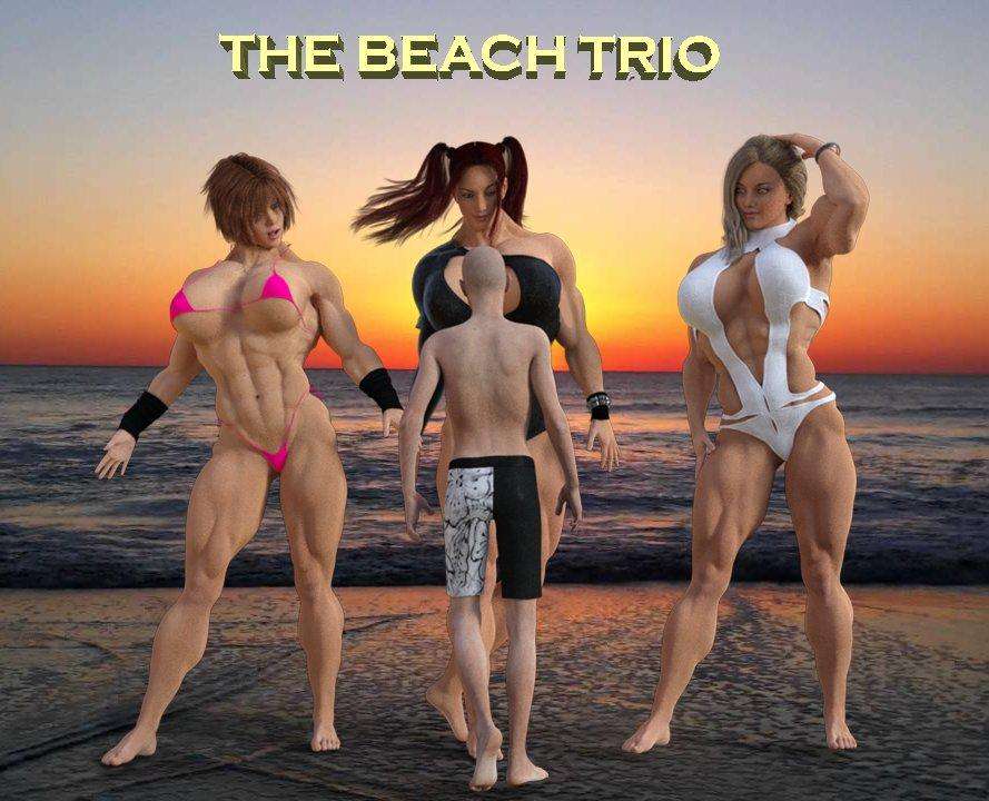 The Beach Trio - FREE - female bodybuilder 