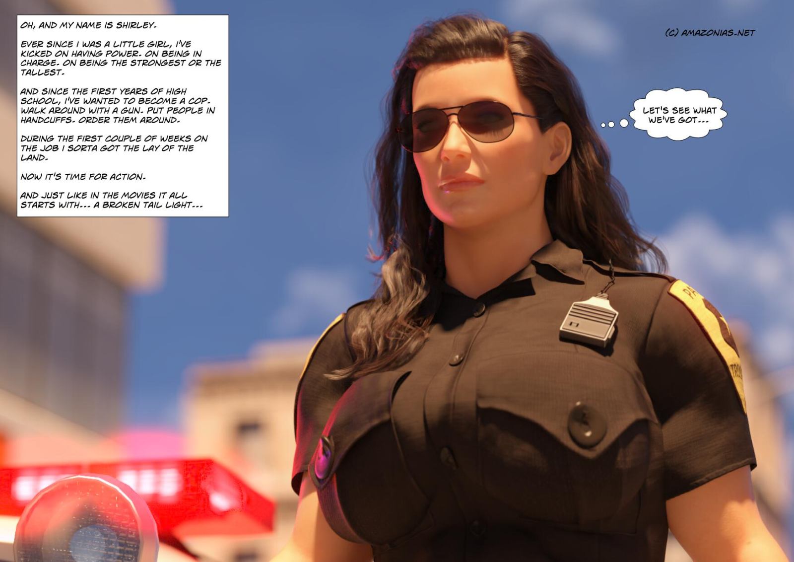 tall female cop with big boobs