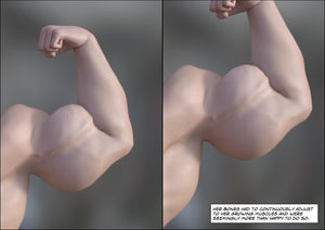 girl's biceps growing