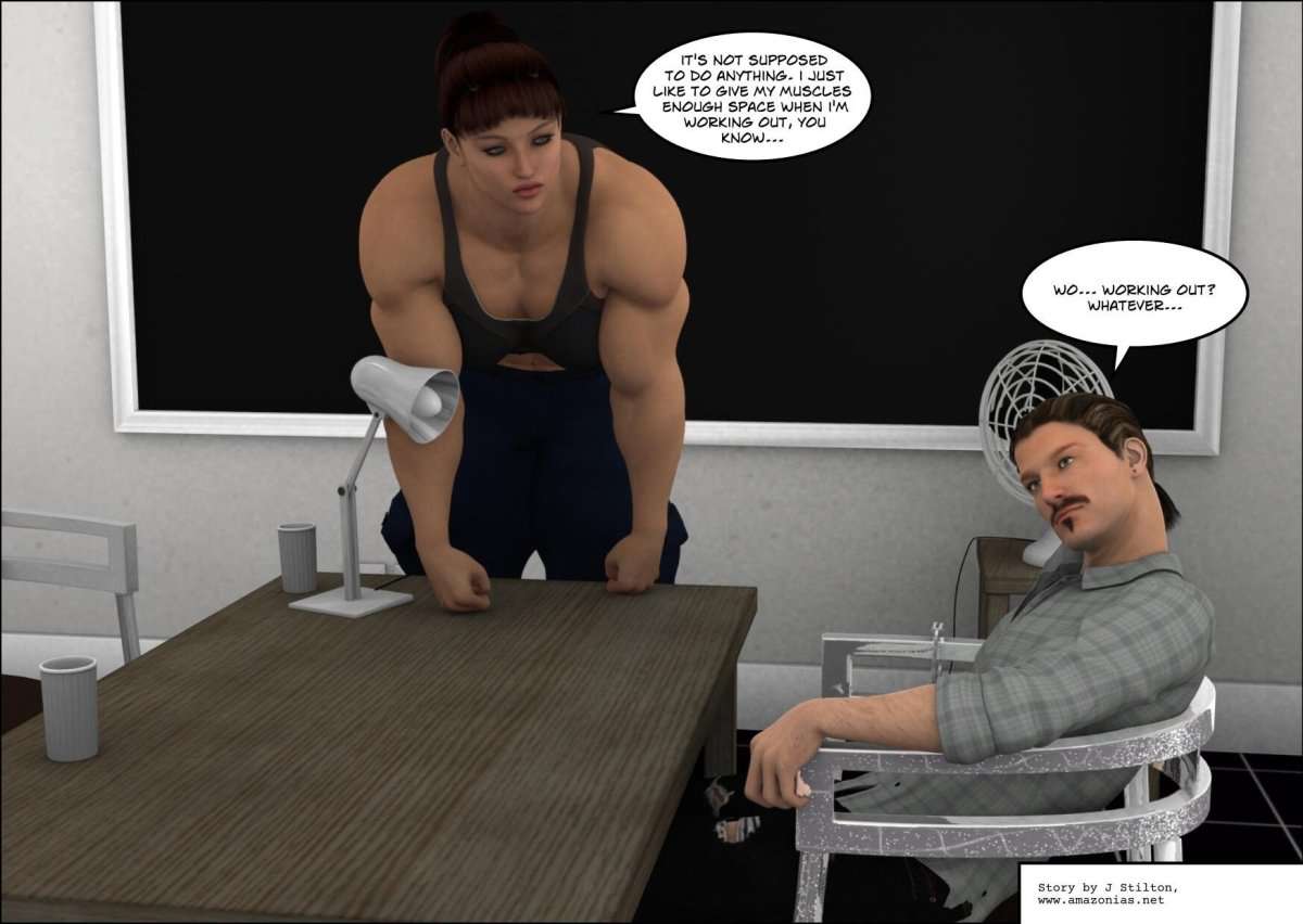 The Interrogation - female bodybuilder 