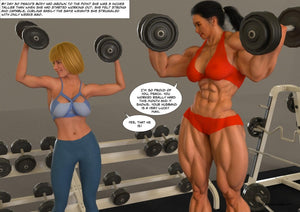 musclegirls working out in the gym