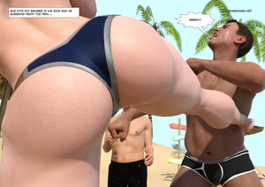 musclegirl kicks guy