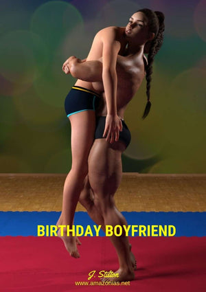female bodybuilder lifting her boyfriend