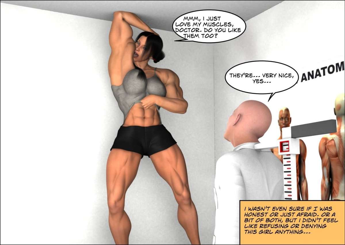 Doctor's appointment - female bodybuilder 