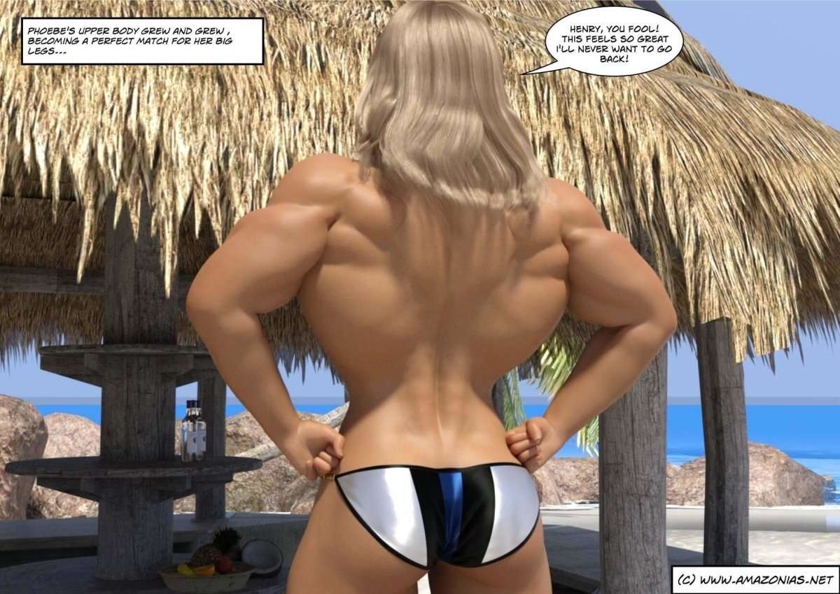 a huge, muscular female back