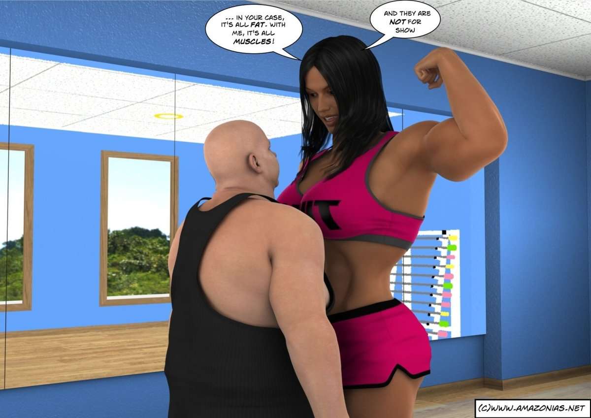 Fit versus Fat - FREE-female bodybuilder - musclegirl -Amazonias