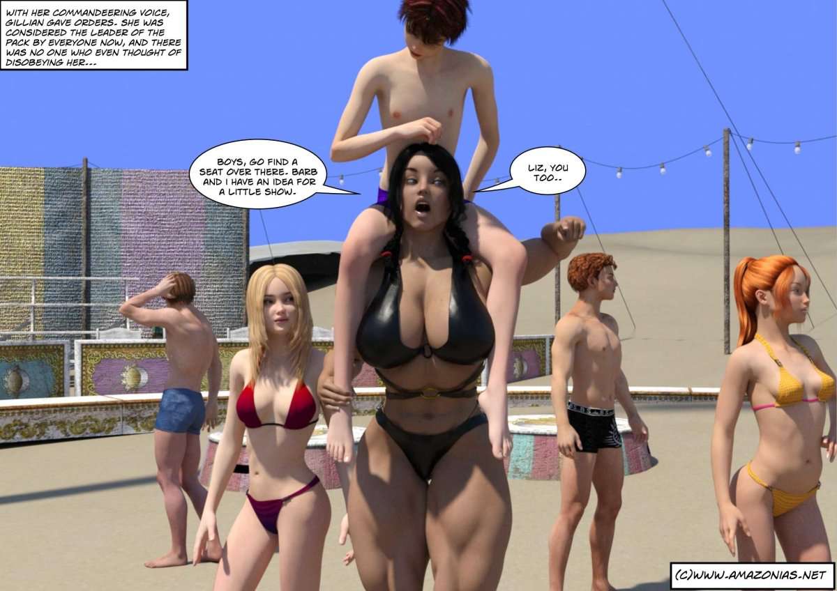 Hot Summer - chapters 1 to 5 - female bodybuilder 