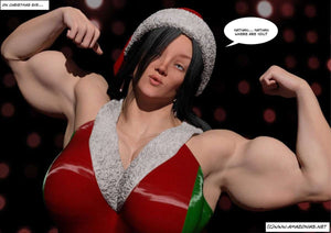 Katie's Christmas special - female bodybuilder 