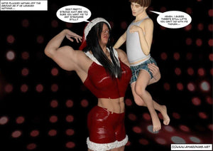 Katie's Christmas special - female bodybuilder 