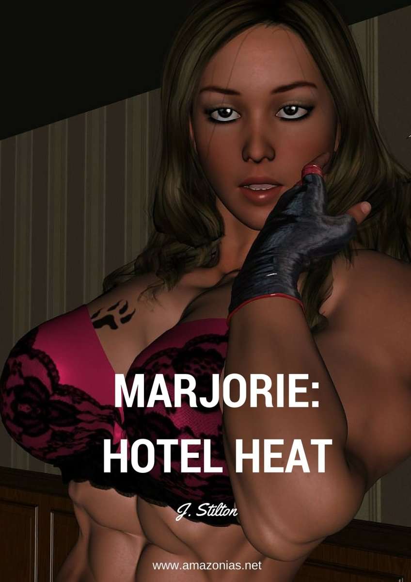 Marjorie: Hotel heat - female bodybuilder 