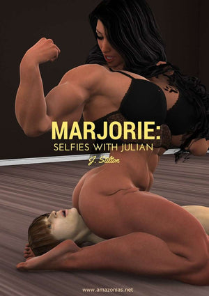 Marjorie: selfies with Julian (Amber & Julian series) - female bodybuilder 