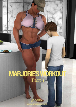 Marjorie's workout - female bodybuilder 