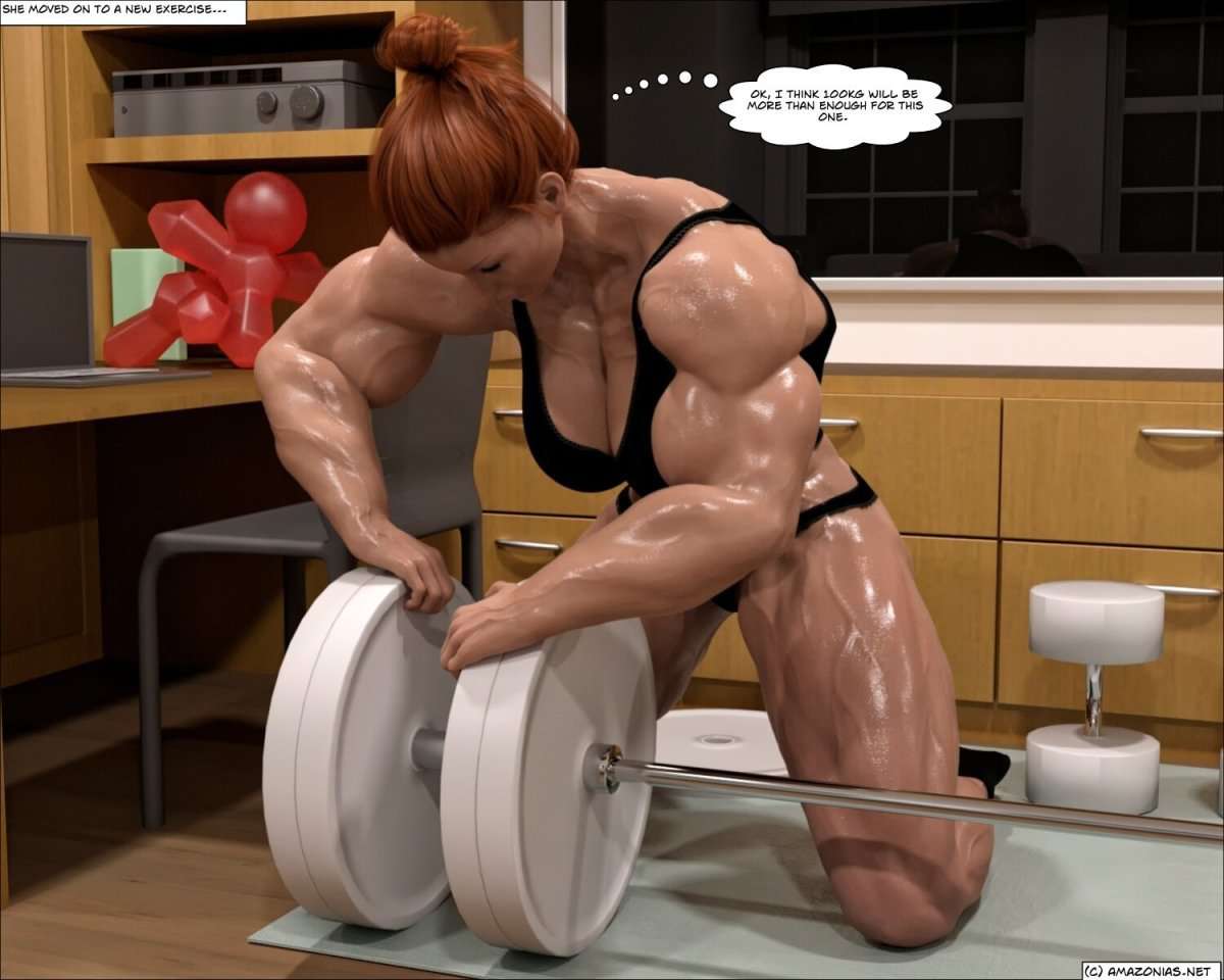 Muscle Romance - part 1 - female bodybuilder 