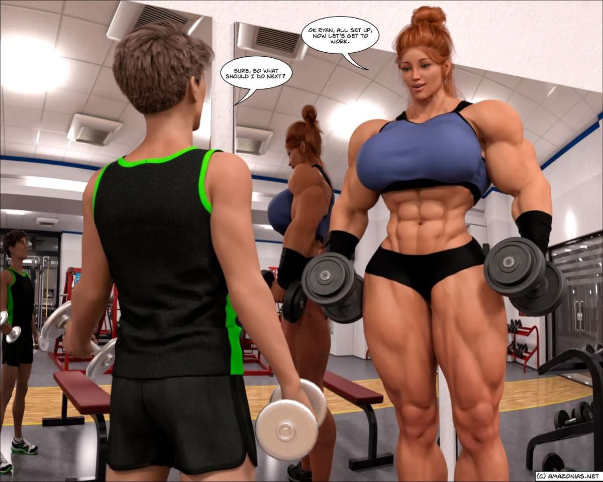 Muscle Romance - part 1 - female bodybuilder 