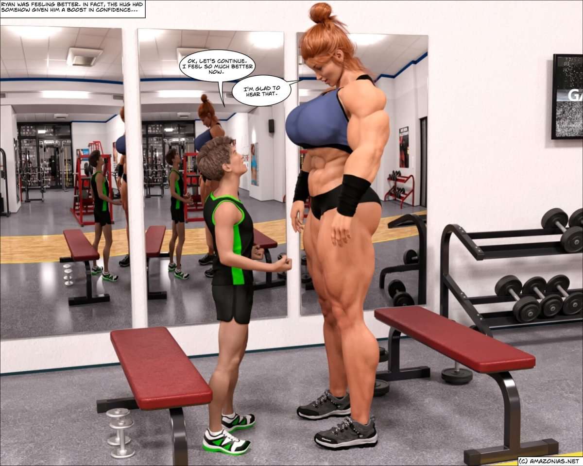 Muscle Romance - part 1 - female bodybuilder 