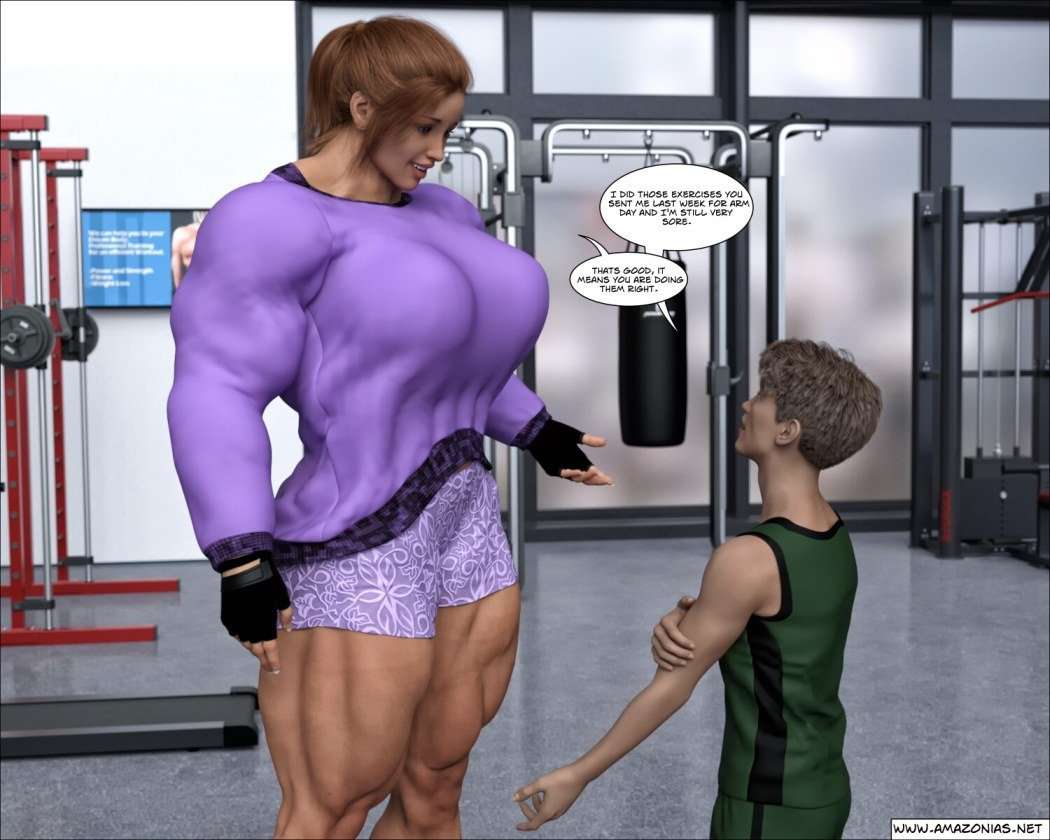 Muscle Romance - part 2 - female bodybuilder 