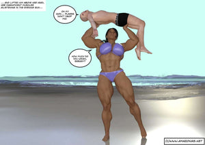 Beach body - female bodybuilder 