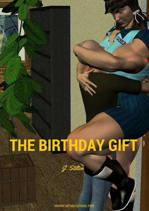 The Birthday Gift - female bodybuilder 