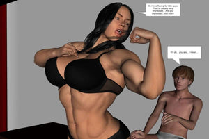 Tall strong Emma, PT 3 - female bodybuilder 