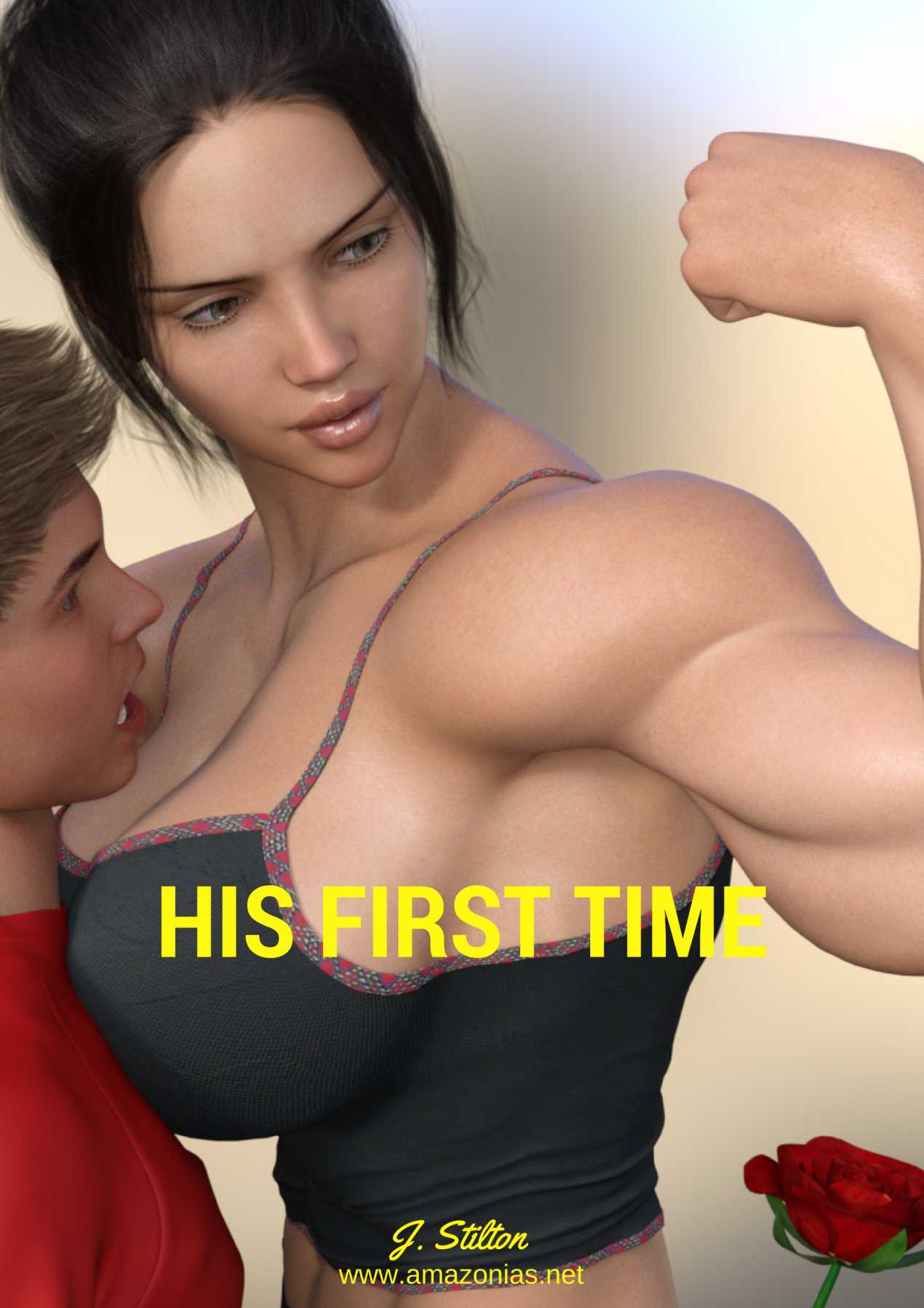 His first time - female bodybuilder 