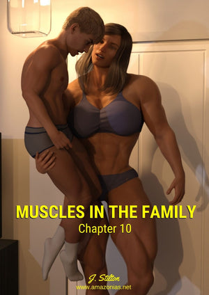 huge musclegirl lifts man