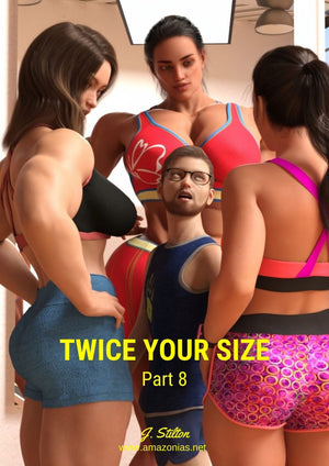 musclegirls and small man